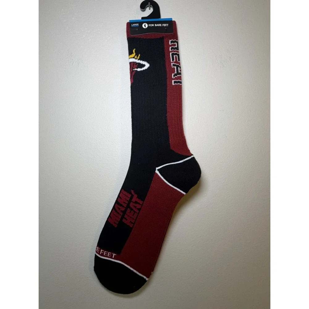 New With Tag Stance Miami Heat ‎ Everyday Socks Size L (9-12)